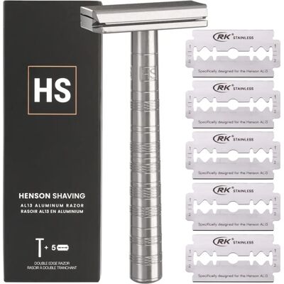 Henson Shaving AL13 - Alluminio Aerospaziale - Rasoio Mite Henson Shaving AL13 - Alluminio Aerospaziale - Rasoio Mite