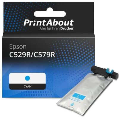 PrintAbout Epson C529R/C579R Cyan Hochkapazitäts-Tintenpatrone PrintAbout Epson C529R/C579R Cyan Hochkapazitäts-Tintenpatrone