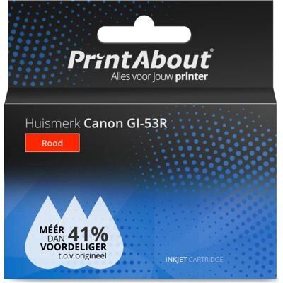 PrintAbout Druckerpatrone GI-53R - Rot kompatibel mit Canon PrintAbout Druckerpatrone GI-53R - Rot kompatibel mit Canon