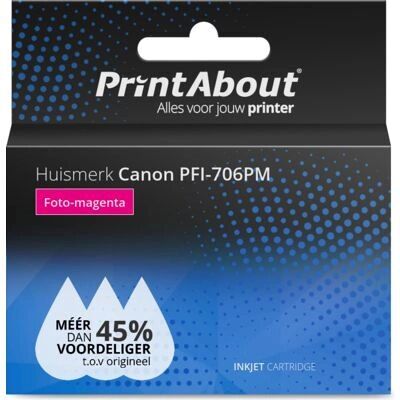 PrintAbout PFI-706PM Magenta Hochkapazitäts-Tintenpatrone PrintAbout PFI-706PM Magenta Hochkapazitäts-Tintenpatrone