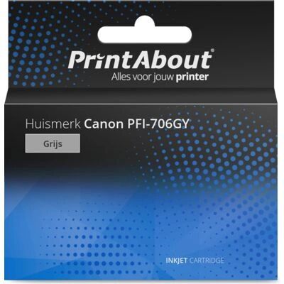 PrintAbout PFI-706GY Druckerpatrone Grau Hoch Kapazität PrintAbout PFI-706GY Druckerpatrone Grau Hoch Kapazität