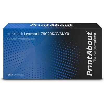 PrintAbout Toner für Lexmark 78C20K/C/M/Y0 - 4 Farben - Multipack PrintAbout Toner für Lexmark 78C20K/C/M/Y0 - 4 Farben - Multipack