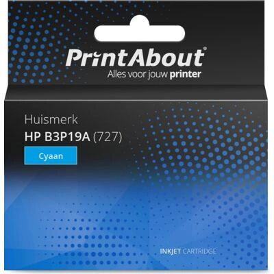 PrintAbout B3P19A Tintenpatrone - Hochkapazität Cyan - Kompatibel mit HP 727 PrintAbout B3P19A Tintenpatrone - Hochkapazität Cyan - Kompatibel mit HP 727