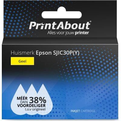 PrintAbout PrintAbout SJIC30P(Y) Tintenpatrone - Gelb - Tintenpatrone für Epson PrintAbout PrintAbout SJIC30P(Y) Tintenpatrone - Gelb - Tintenpatrone für Epson