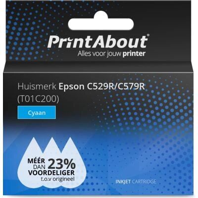 PrintAbout T01C200 Cyan Druckerpatrone - Hohe Kapazität - Für Epson PrintAbout T01C200 Cyan Druckerpatrone - Hohe Kapazität - Für Epson