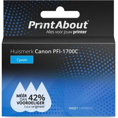 PrintAbout PFI-1700C Cyan Tintenpatrone - Tintenstrahldrucker PrintAbout PFI-1700C Cyan Tintenpatrone - Tintenstrahldrucker