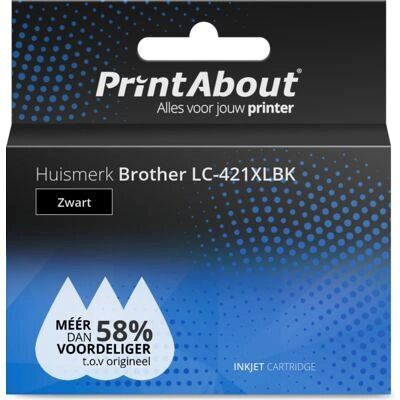 Inktcartridge LC-421XLBK Zwart Hoge capaciteit Inktcartridge LC-421XLBK Zwart Hoge capaciteit