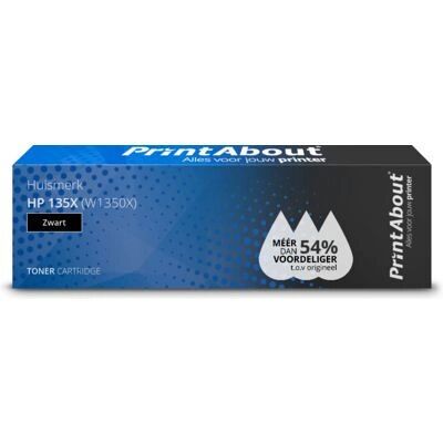 Cartouche de toner noir PrintAbout W1350X - Fournitures d'impression - Publicité Cartouche de toner noir PrintAbout W1350X - Fournitures d'impression - Publicité
