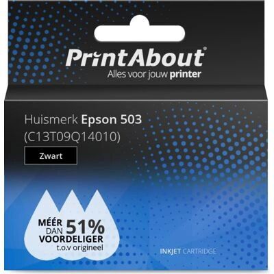 PrintAbout cartouche d'encre C13T09Q14010 - Noir - Compatible Epson 503 - Publicité PrintAbout cartouche d'encre C13T09Q14010 - Noir - Compatible Epson 503 - Publicité
