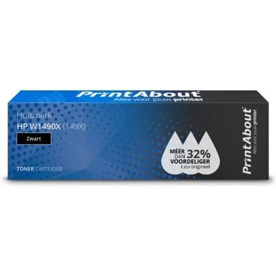 PrintAbout W1490X Toner - Hohe Kapazität - Schwarz - Kompatibel mit HP PrintAbout W1490X Toner - Hohe Kapazität - Schwarz - Kompatibel mit HP