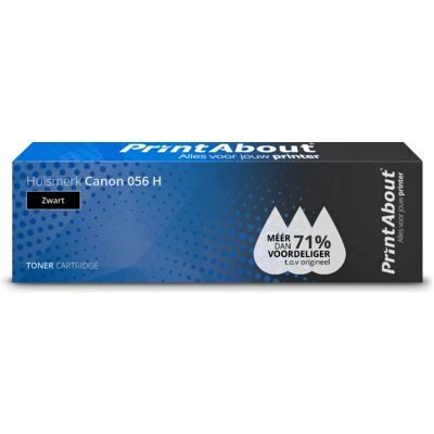 PrintAbout Canon 056 H Schwarzer Toner - Hohe Kapazität - Druckerpatrone PrintAbout Canon 056 H Schwarzer Toner - Hohe Kapazität - Druckerpatrone