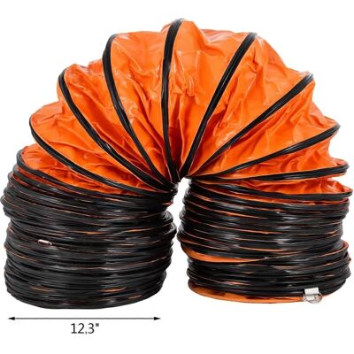 Vevor Tuyau Flexible en PVC 12" 7,6m - Tuyau d'Aération Anti-Explosion - Publicité Vevor Tuyau Flexible en PVC 12" 7,6m - Tuyau d'Aération Anti-Explosion - Publicité