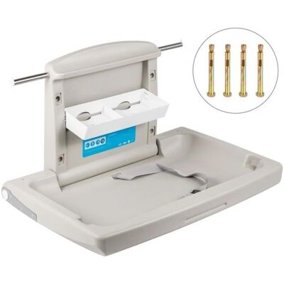 VEVOR Baby Wickeltisch - Grau - Wandmontiert Faltbarer Baby Wickeltisch VEVOR Baby Wickeltisch - Grau - Wandmontiert Faltbarer Baby Wickeltisch
