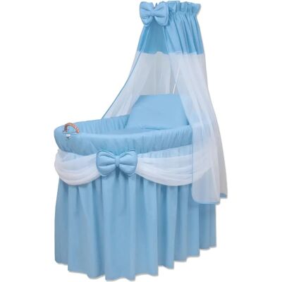 WALDIN Landau bébé bleu/blanc - Lit et poussette - Publicité WALDIN Landau bébé bleu/blanc - Lit et poussette - Publicité