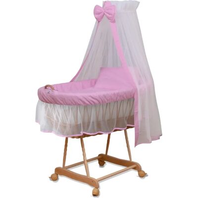 Berceau WALDIN - Cadre naturel non traité - 9 modèles rose/blanc - Publicité Berceau WALDIN - Cadre naturel non traité - 9 modèles rose/blanc - Publicité
