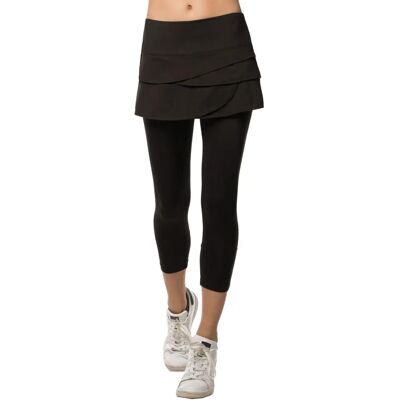 Lucky in Love Schwarzer Scallop Tennisrock - Damen Lucky in Love Schwarzer Scallop Tennisrock - Damen