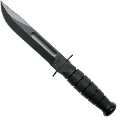 KA-BAR Short 1256 - Fast Kniv - Svart Läderfodral KA-BAR Short 1256 - Fast Kniv - Svart Läderfodral