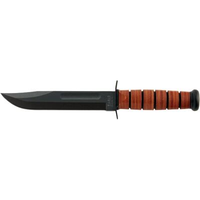KA-BAR 5017 Fastbladig kniv Läderhandtag - Kniv KA-BAR 5017 Fastbladig kniv Läderhandtag - Kniv