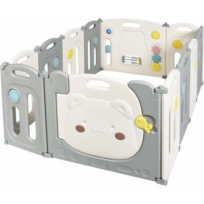 Costway - Parque Infantil Plegable - 12 Paneles HDPE - Centro de Actividad Costway - Parque Infantil Plegable - 12 Paneles HDPE - Centro de Actividad
