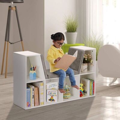 GOPLUS - 102,5 x 30 x 63,5 cm - Blanc - Kids Furniture - Publicité GOPLUS - 102,5 x 30 x 63,5 cm - Blanc - Kids Furniture - Publicité
