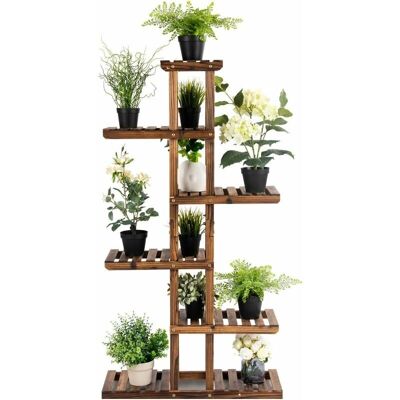 Costway - Estante de Plantas Multinivel - Marrón - Estante de Plantas Costway - Estante de Plantas Multinivel - Marrón - Estante de Plantas