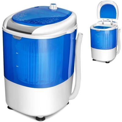 Costway Lave-linge portable 2,5 kg - Tambour unique essorage - Publicité Costway Lave-linge portable 2,5 kg - Tambour unique essorage - Publicité