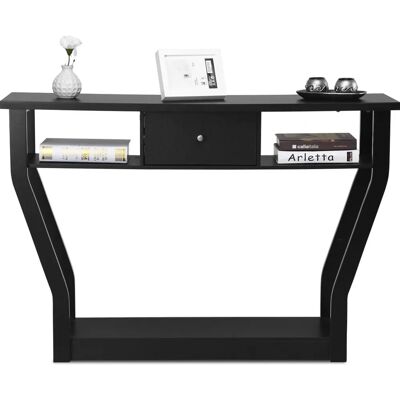 Tavolo Consolle in Legno Costway con Cassetto - Mobili Moderni Multiuso Tavolo Consolle in Legno Costway con Cassetto - Mobili Moderni Multiuso
