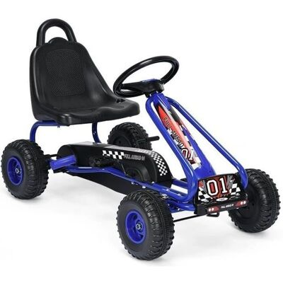Costway Kart à Pédales pour Enfants - Siège Réglable, Construction Solide, Convient à 3-6 Ans - Publicité Costway Kart à Pédales pour Enfants - Siège Réglable, Construction Solide, Convient à 3-6 Ans - Publicité