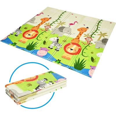 Costway Babykleed - Opvouwbare Dubbelzijdige Speelmat Groen Costway Babykleed - Opvouwbare Dubbelzijdige Speelmat Groen