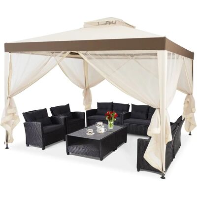 Costway Garten Pavillon mit 4 Seiten - Garten Zelt für Partys Costway Garten Pavillon mit 4 Seiten - Garten Zelt für Partys