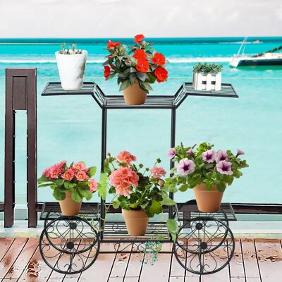 Costway - Dekor-Blumenständer - Black - Flower stand Costway - Dekor-Blumenständer - Black - Flower stand