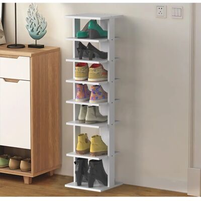 Costway - HS8 - Wit - 8-tier - Schoenenrek Costway - HS8 - Wit - 8-tier - Schoenenrek