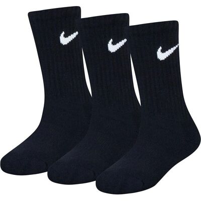 Nike Barn 3-Pak Svart Sokker - Sokker Nike Barn 3-Pak Svart Sokker - Sokker