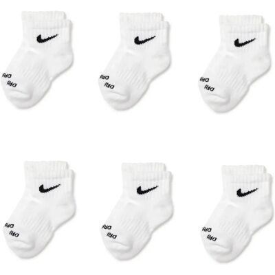 Nike Rn0018 Barnsockor - 6 Par - Vit Nike Rn0018 Barnsockor - 6 Par - Vit