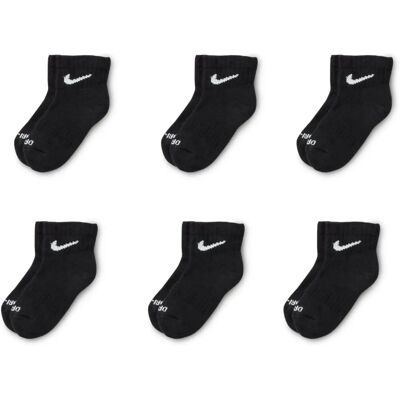 Nike Kleine Kinder Performance Quarter Crew Socken 6er Pack Nike Kleine Kinder Performance Quarter Crew Socken 6er Pack