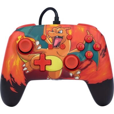 PowerA Nintendo Switch Controller Wired Migliorato - Pokémon: Charizard Vortex PowerA Nintendo Switch Controller Wired Migliorato - Pokémon: Charizard Vortex