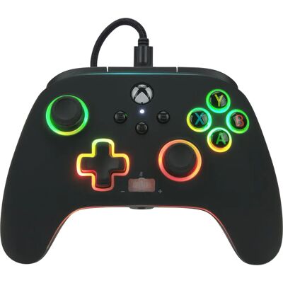 Controlador com Fio Melhorado PowerA para Xbox Series X|S - Spectra Infinity Preto Controlador com Fio Melhorado PowerA para Xbox Series X|S - Spectra Infinity Preto