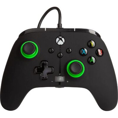 Controlador Com Fio Aprimorado PowerA para Xbox Series X|S - Dica Verde Controlador Com Fio Aprimorado PowerA para Xbox Series X|S - Dica Verde