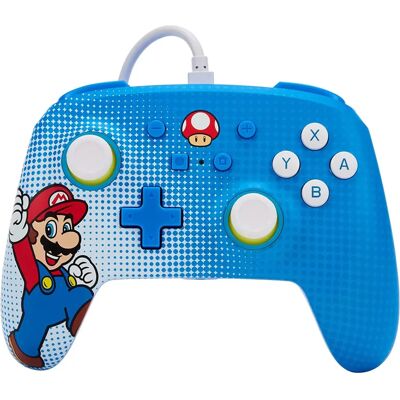 PowerA Nintendo Switch Verbesserter Kabelcontroller - Mario Pop Art PowerA Nintendo Switch Verbesserter Kabelcontroller - Mario Pop Art