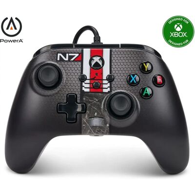 PowerA Mass Effect N7 Xbox Controller - Schwarz - Gaming Control PowerA Mass Effect N7 Xbox Controller - Schwarz - Gaming Control