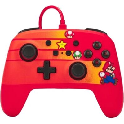 PowerA Nintendo Switch Manette Améliorée Filaires - Super Mario - Speedster Mario - Publicité PowerA Nintendo Switch Manette Améliorée Filaires - Super Mario - Speedster Mario - Publicité