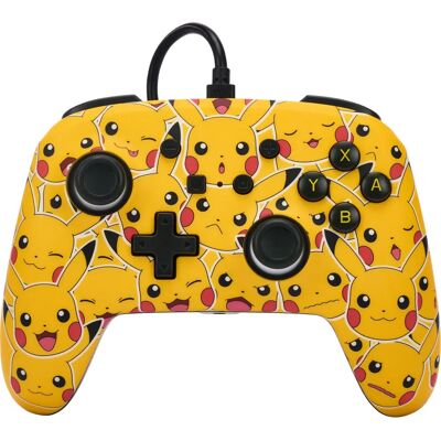 PowerA Nintendo Switch Verbesserter Kabelcontroller - Pokémon: Pikachu Stimmungen PowerA Nintendo Switch Verbesserter Kabelcontroller - Pokémon: Pikachu Stimmungen