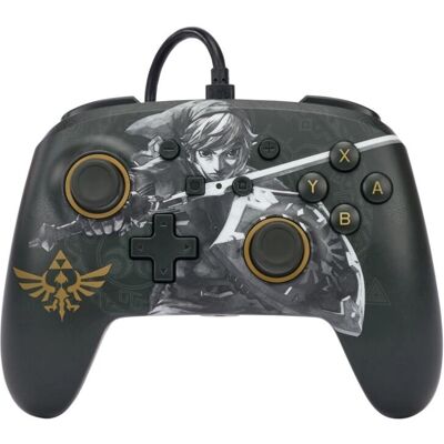 Controller Wired Potenziato PowerA per Nintendo Switch - The Legend of Zelda - Link Pronto per la Battaglia Controller Wired Potenziato PowerA per Nintendo Switch - The Legend of Zelda - Link Pronto per la Battaglia