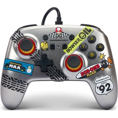 PowerA Nintendo Switch Controller Cablato Migliorato - Mario Kart PowerA Nintendo Switch Controller Cablato Migliorato - Mario Kart