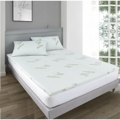 Ezysleep 2 Inch White Memory Foam Mattress Topper - Mattress Topper Ezysleep 2 Inch White Memory Foam Mattress Topper - Mattress Topper