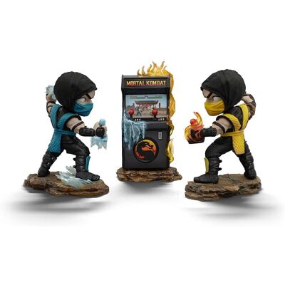 Iron Studios Mortal Kombat Scorpion Vs Subzero Arcade Set - Mini Co Figur Iron Studios Mortal Kombat Scorpion Vs Subzero Arcade Set - Mini Co Figur