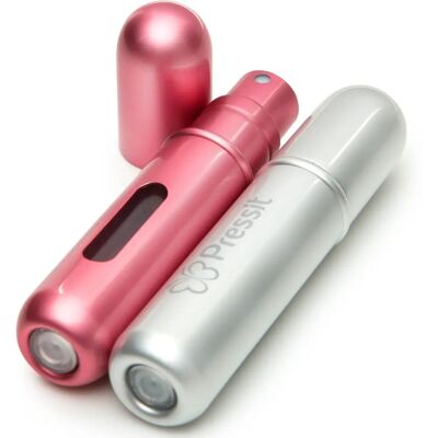 Twist & Spritz Rosa Silber Nachfüllbarer Sprühnebel - Nachfüllbarer Spray Twist & Spritz Rosa Silber Nachfüllbarer Sprühnebel - Nachfüllbarer Spray