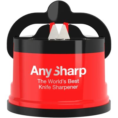 AnySharp Editions Knivslipare - PowerGrip, Röd AnySharp Editions Knivslipare - PowerGrip, Röd