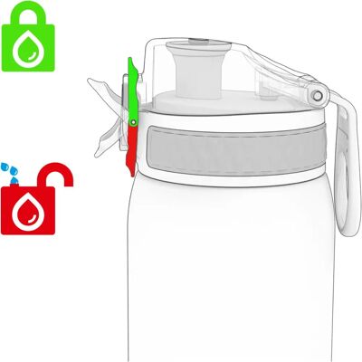 Ion8 Rózsakvarc Szivárgásmentes Vizespalack 500 ml Ion8 Rózsakvarc Szivárgásmentes Vizespalack 500 ml