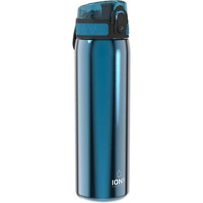 Bouteille d'eau en acier inoxydable étanche Ion8 bleue - 600ml Bouteille d'eau en acier inoxydable étanche Ion8 bleue - 600ml
